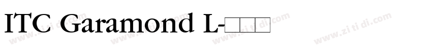 ITC Garamond L字体转换